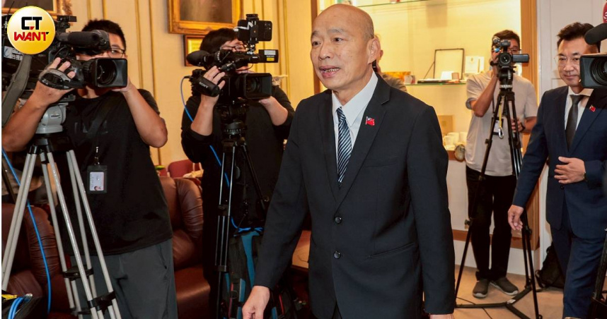 立法院長韓國瑜強調，將全力維護國會助理的工作權益，並承諾會把助理訴求轉達給提案立委。（圖／黃耀徵攝）