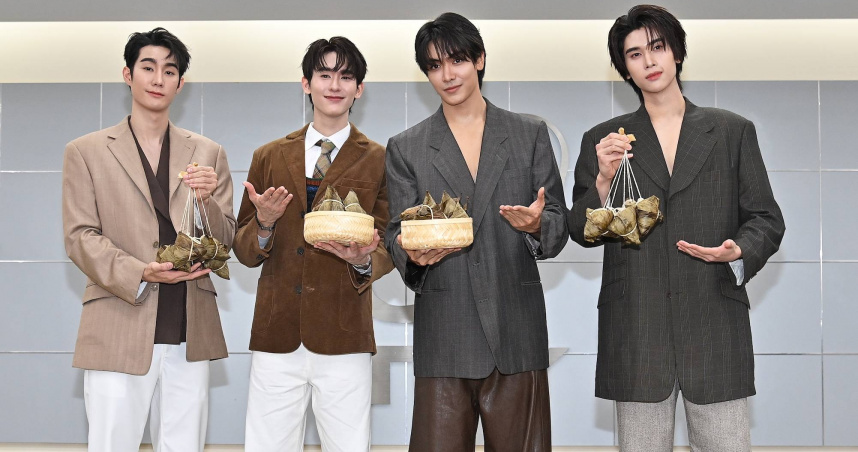泰流男神ForceBook、JoongDunk來台　手拿肉粽提早過端午