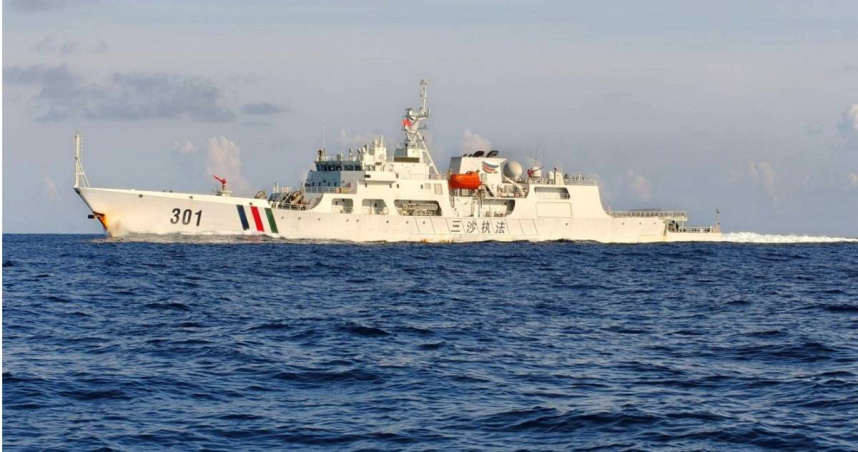 大陸執法船「三沙執法301」。（圖／海巡署提供）