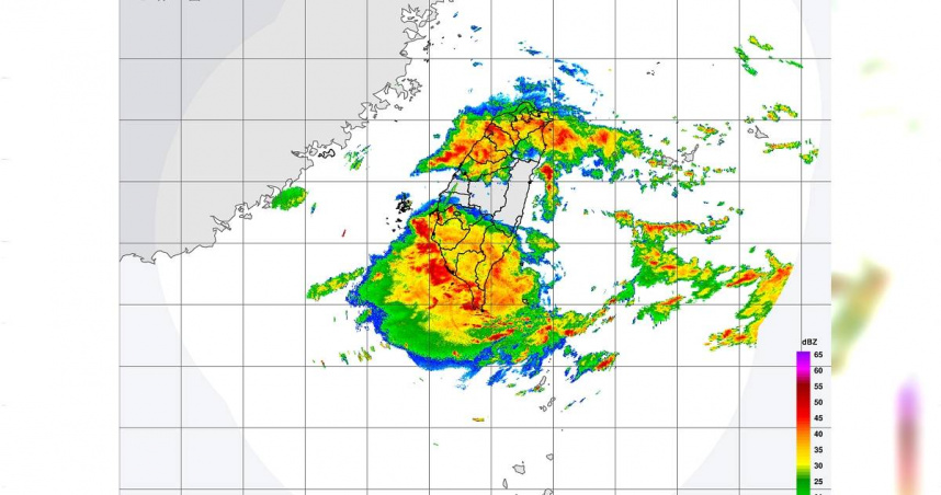 今天全台多地有豪雨、大豪雨發生機率。（圖／中央氣象署）