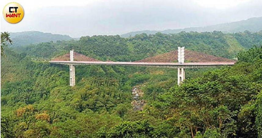 南投縣鹿谷鄉地標「小半天高架橋」今年以來事故不斷。（圖／CTWANT資料照）