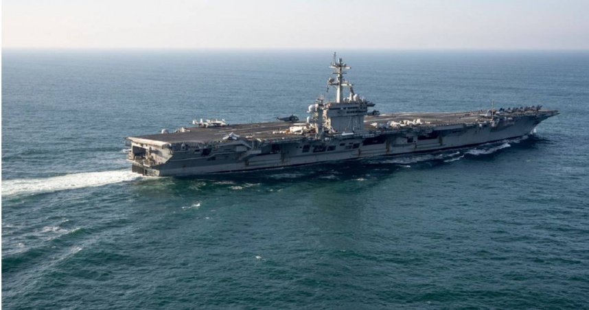 美國海軍「喬治華盛頓號」航空母艦（USS George Washington）。（圖／達志／美聯社）