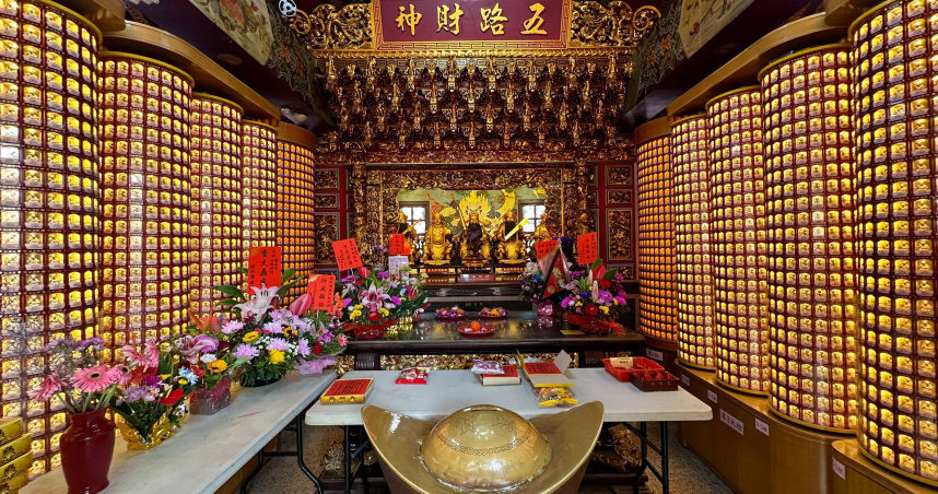 台中樂成宮五路財神。（圖／楊登嵙提供）