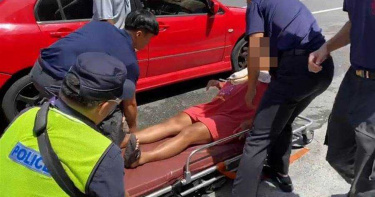 花蓮孕婦快臨盆遭困台九線 警車開道母子均安
