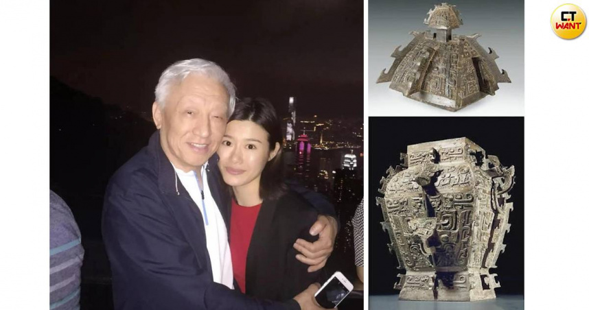 曹興誠在2014年，為了湖南博物館皿天全方罍合一出了不少力。（圖／謝寒冰提供、翻攝自新浪收藏）