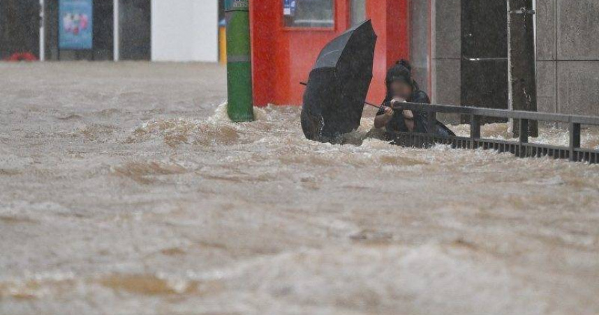 務安暴雨成災。（圖／翻攝自社群網站X）