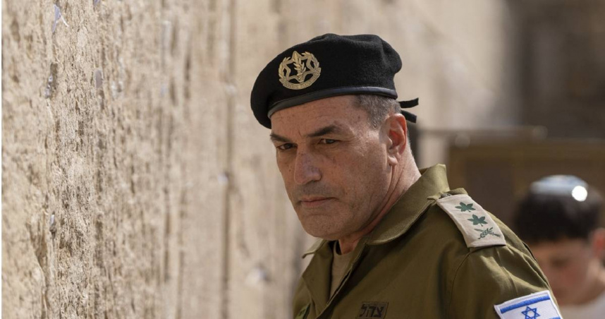 以色列國防軍（IDF）參謀總長扎米爾（Eyal Zamir）中將。（圖／達志／美聯社）