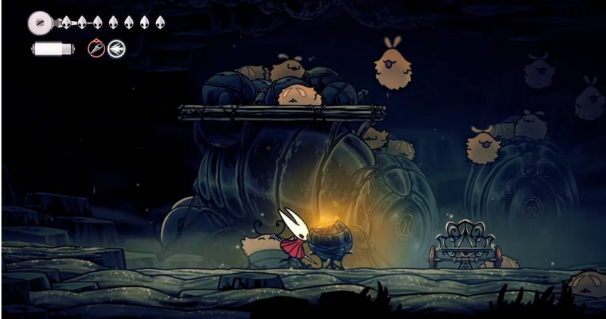 由Team Cherry製作與發行的類銀河戰士惡魔城遊戲《空洞騎士》的續作《空洞騎士：絲綢之歌》。（圖／翻攝自YouTube／Team Cherry）