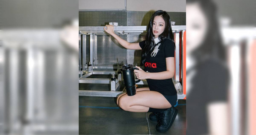 Jennie與品牌Stanley推出聯名款。（圖／永新瓦提供）