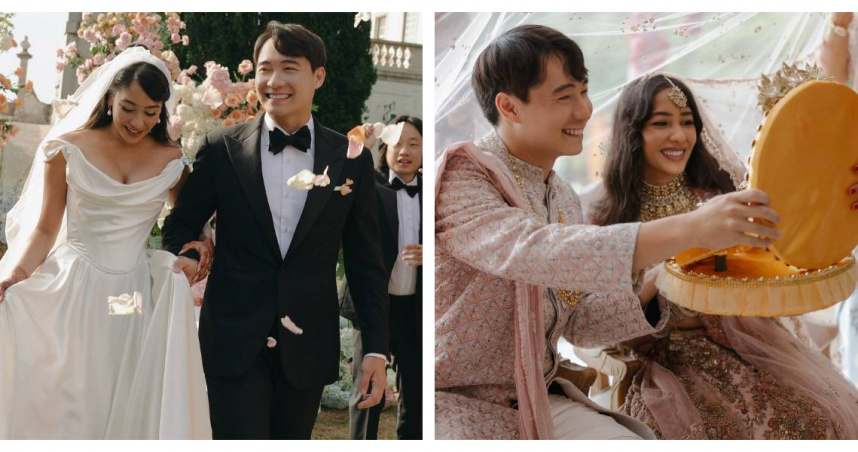 黃瑾瑜與Sabrina於葡萄牙辛特拉舉行婚禮，場面溫馨浪漫，為期三天的婚禮吸引眾多祝福。（圖／翻攝自FB，Nigel Ng）