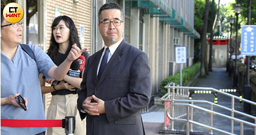 準國民黨副主席蕭旭岑拜會國台辦主任宋濤；對於民進黨批評他「領旨」赴會，蕭反嗆民進黨無力維持台海和平，反而扯台灣人後腿。（圖／周志龍攝）