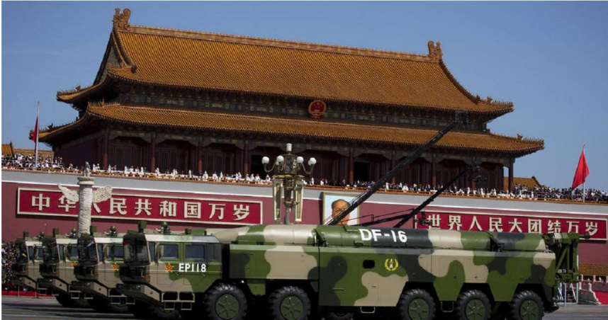 為構建「反介入／區域拒止」（A2/AD）防線，中國正進行1場規模空前的導彈生產設施擴張。（示意圖／達志／美聯社）