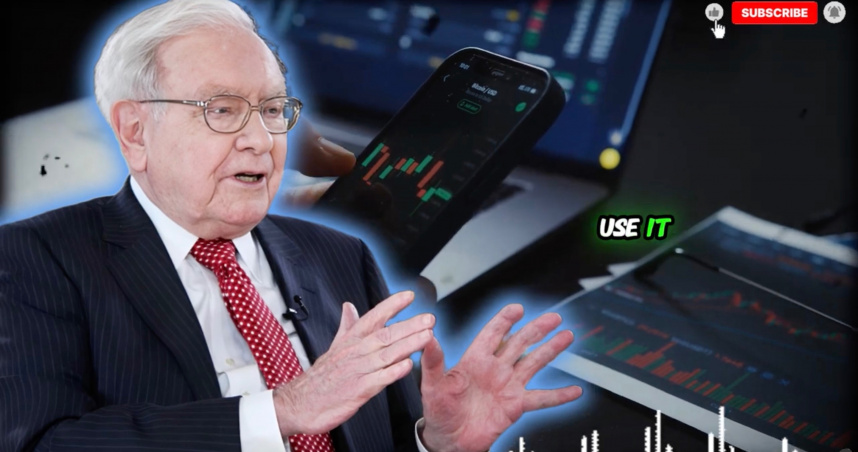 近期在YouTube上流傳多支影片，使用AI生成的巴菲特影像。（圖／文中AI影片內容截圖）