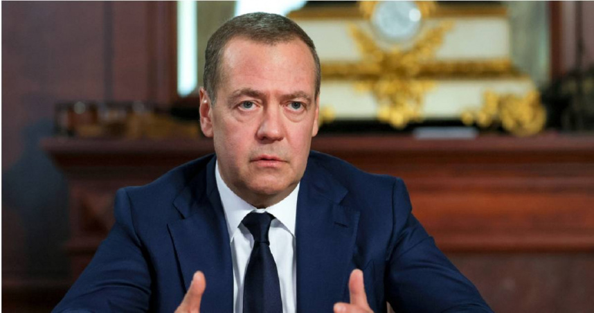 俄羅斯聯邦安全會議副主席梅德韋傑夫（Dmitry Medvedev）。（圖／達志／美聯社）