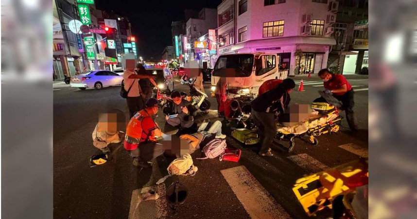 嘉市小貨車與「4貼機車」發生碰撞！　5歲女童頭部重創一度OHCA救回