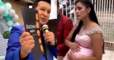 尪辦盛大產前派對!當眾播「孕妻偷吃影片」控:孩子不是我的