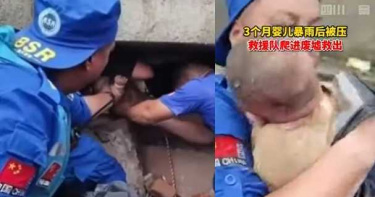 鄭州暴雨!母女遭埋廢墟24hrs 「3月大女嬰被救出」媽仍受困