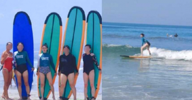 孫燕姿罕曬「高衩泳褲」衝浪照 網驚呼:翹臀好性感!
