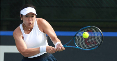 詹詠然為了中華隊，暌違近8年再度打單打。（四維體育推廣教育基金會提供／陳筱琳台北傳真）