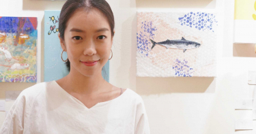 受邀參加台日跨國際畫展 大霈以《鼠》作畫含反思
