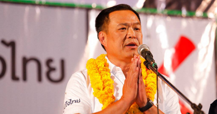 泰國內政部部長阿努汀（Anutin Charnvirakul）。（圖／達志／美聯社）