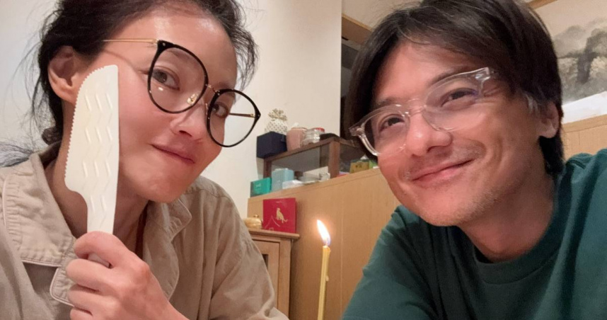 舒淇（左）發出49歲生日文。（圖／舒淇臉書）