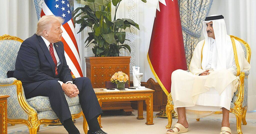 美國總統川普展開中東之旅，沙烏地阿拉伯承諾對美國投資6000億美元。（圖／美聯社）