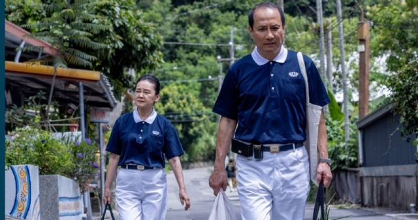 王淑娟跟艾偉在《生命的麥田》演夫妻。（圖／大愛電視）
