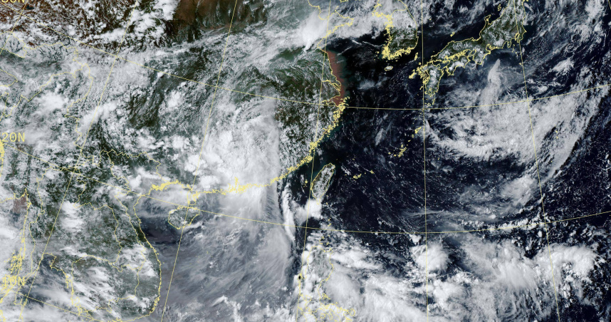 楊柳颱風遠離，台灣又恢復夏季的天氣型態。（圖／中央氣象署）