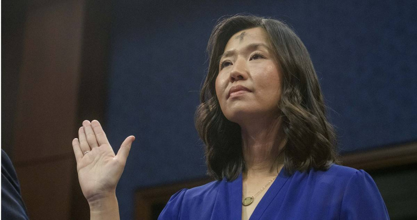 美國司法部4日對波士頓市及市長吳弭（Michelle Wu）提起訴訟。（圖／達志／美聯社）