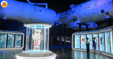 珠海太空中心的鎮館之寶。（圖／陳曼儂攝）