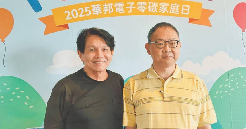 華邦電總經理陳沛銘（左）、華邦電董事長焦佑鈞。（圖／報系資料照）