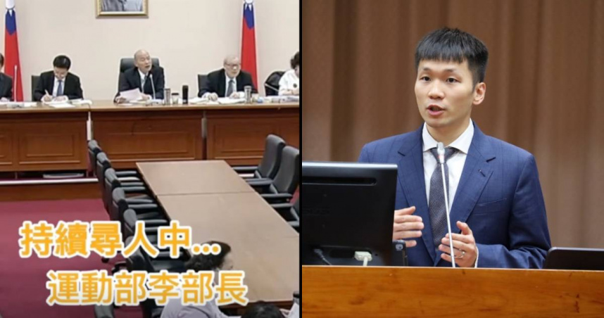 李洋首次參加朝野協商，因人潮擁擠進不去會場，被韓國瑜說動作太慢。（圖／翻攝臉書／李洋）