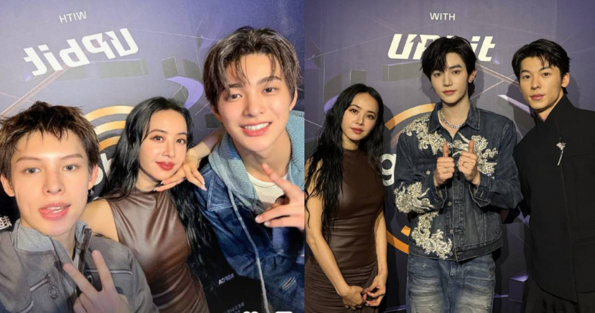 蔡依林同框趙雨凡、安乾鎬與章昊。（圖／翻攝自Instagram@cortis、zb1official）