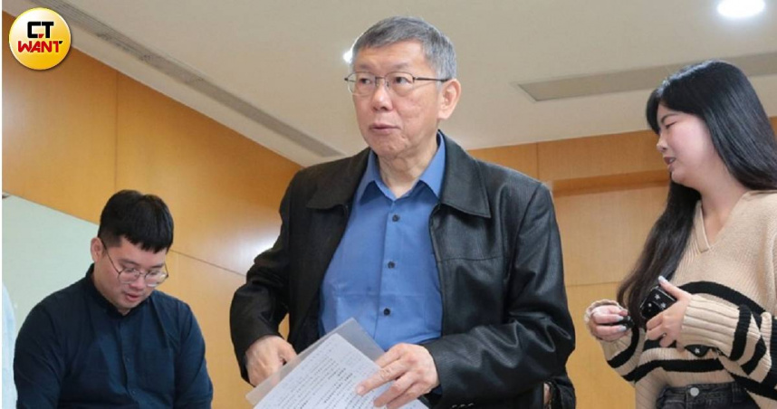 民眾黨「兩年條款」新一波6名立委將於3日走馬上任。圖為民眾黨創黨主席柯文哲。（圖／周志龍攝）