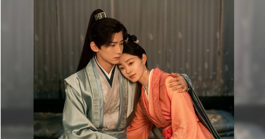 《長風渡》白敬亭（左）與宋軼（右）「先婚後愛」話題十足。（圖／愛爾達電視）