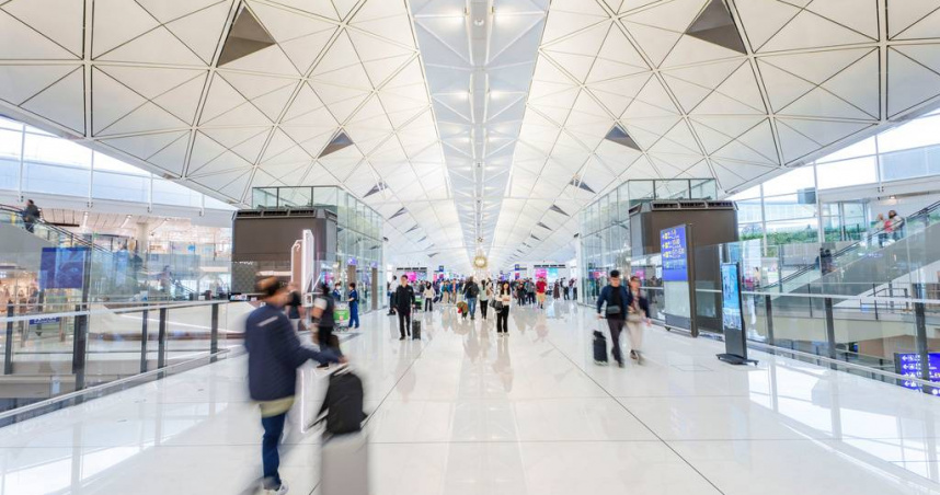 香港機場。（圖／達志／美聯社）