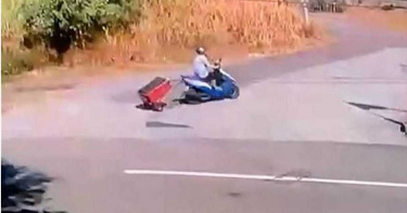 夫砍前妻塞行李箱 機車拖箱屍遺棄山區畫面曝光