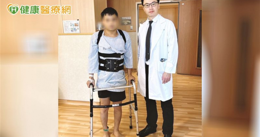 從高處墜落致「屈曲牽張性骨折」　微創手術助快速康復