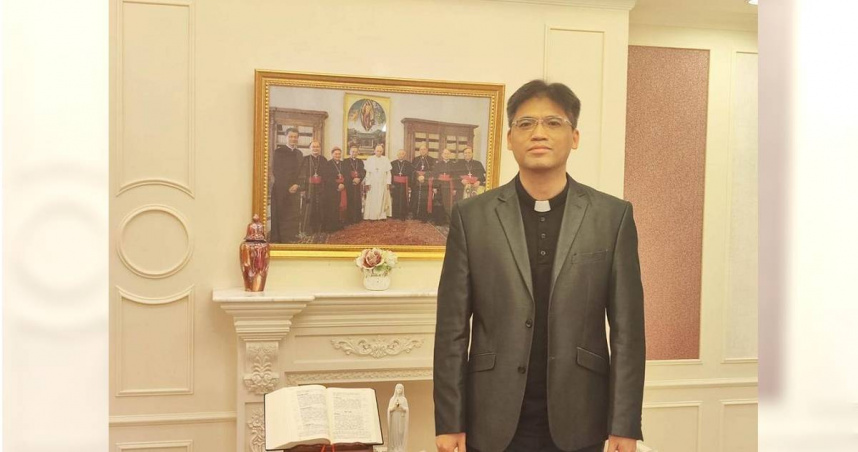 天主教台灣總修院長羅際元表示，台灣先前也曾邀請教宗訪問台灣睦鄰訪問，「邀請是一定有機會也會願意邀請」。（圖／中國時報林良齊攝）