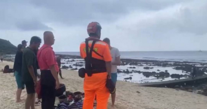 綠島浮潛傳意外，23歲墨西哥男失蹤尚未尋獲。（圖翻攝畫面）