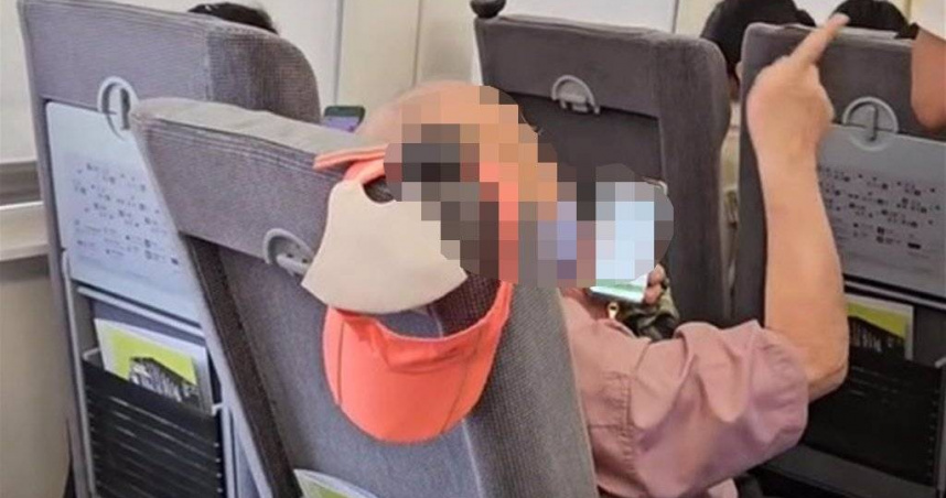 老翁向列車長反映希望調高冷氣溫度被拒後，怒罵「垃圾」、「人渣」等字眼，台鐵表示將協助列車長提告。（圖／網友提供）