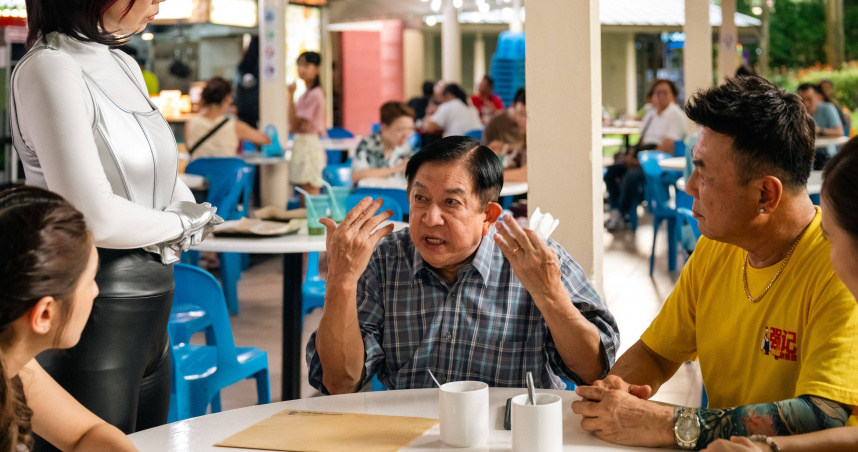 《AI拼才會贏》程旭輝因為台詞太多，背到發脾氣。（圖／華映提供）