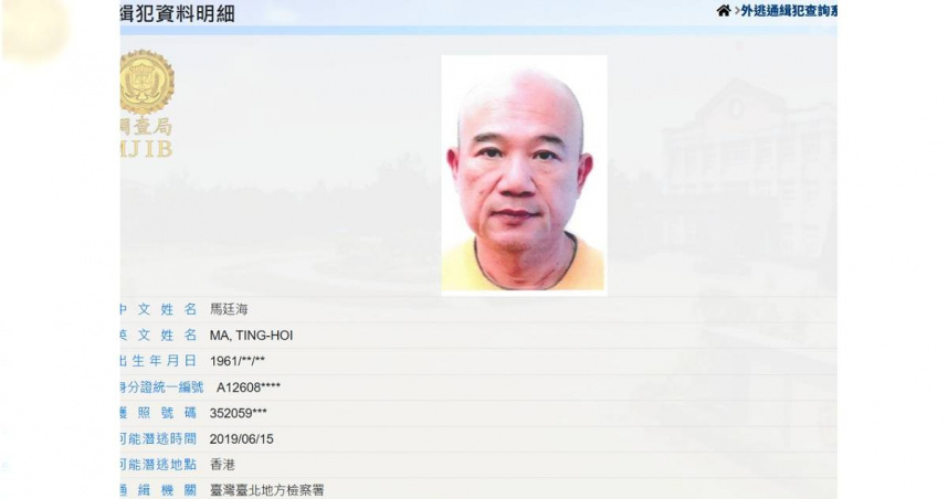 馬廷海。（圖／摘自調查局官網）