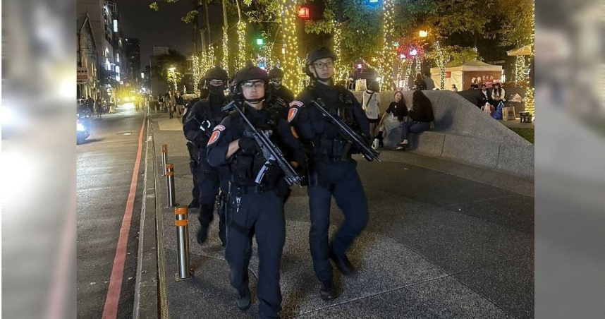 針對隨機殺人事件，台北市警局警力戒備全面升級。（圖／翻攝畫面）