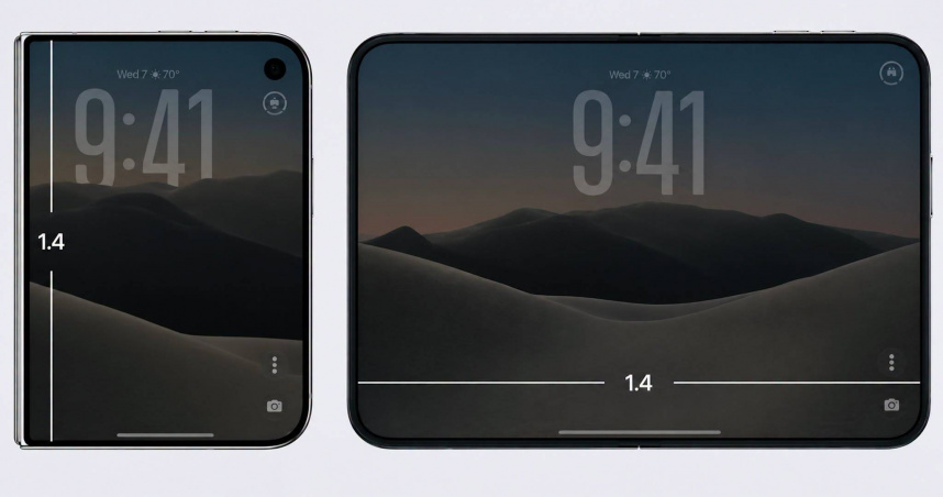 賴以威分享iPhone Duo螢幕比例的數學概念。（圖／翻攝自臉書／賴以威）