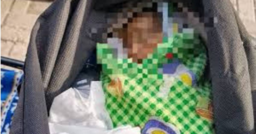 印尼一名摩托車外送員透過外送軟體收到一筆訂單,要求他將包裹送到另一個地址,然而包裹不僅無人接收,裡頭還躺著一具小小嬰屍,嚇得他立刻報警。(圖/翻攝PRUDENSI)