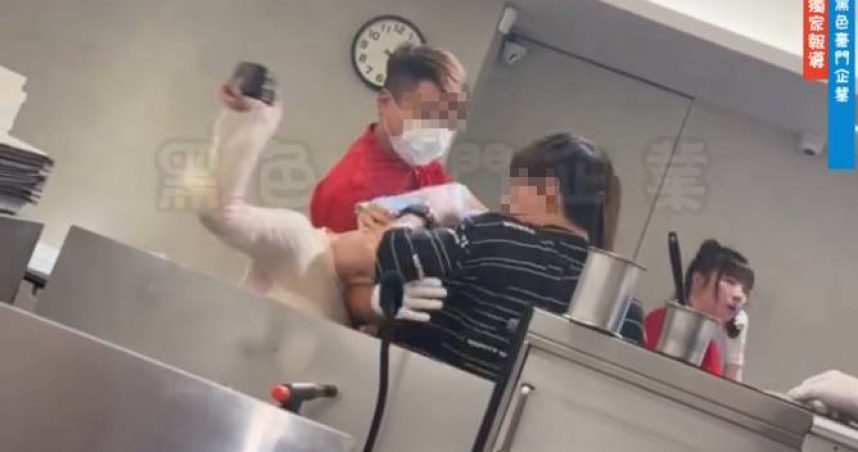 連鎖壽司爆發衝突。（圖／翻攝自黑色豪門企業）