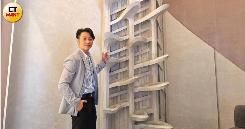 7年級生的熊圖建設總經理林鼎強表示，他真心想替城市留下值得被世界看見的作品。圖為「熊圖敘DOS」外觀立面。（圖／林榮芳攝）