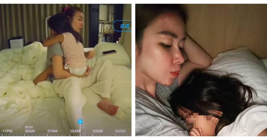 女兒咳到吐！許維恩深夜抱睡照顧　真實監視器畫面惹鼻酸